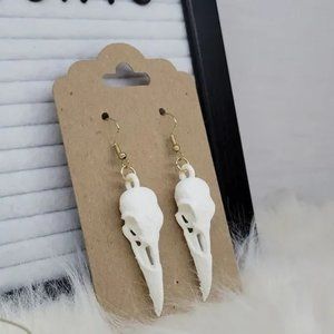 3/$12 Raven Skull Earrings